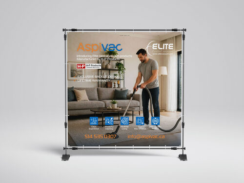 AspiVac Elite Trade Show Banner