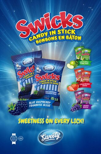 Sweety Swicks Candy Ad