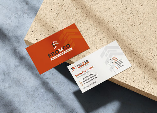 Fromco Masonry Business Cards